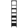 Stella Homewares Bookcase Black 81x36x176 cm Engineered Wood