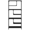 Stella Homewares Bookcase Black 81x36x176 cm Engineered Wood