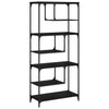 Stella Homewares Bookcase Black 81x36x176 cm Engineered Wood