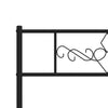 Stella Homewares Metal Bed Frame without Mattress with Footboard Black 107x203 cm King Single