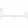 Stella Homewares Metal Bed Frame without Mattress with Footboard White 107x203 cm King Single