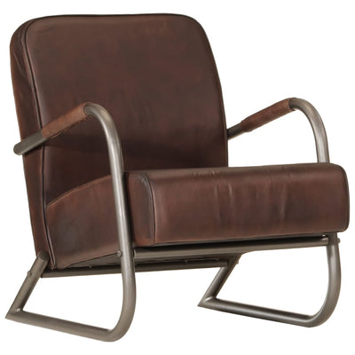 Stella Homewares Sofa Chair Brown Real Leather