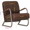 Stella Homewares Sofa Chair Brown Real Leather