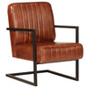 Stella Homewares Sofa Chair Brown Real Leather