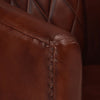Stella Homewares Tub Chair Brown Real Leather
