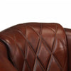 Stella Homewares Tub Chair Brown Real Leather