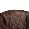 Stella Homewares Tub Chair Dark Brown Real Leather
