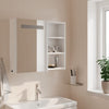 Stella Homewares Bathroom Mirror Cabinet with LED Light White 60x13x52 cm