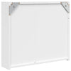 Stella Homewares Bathroom Mirror Cabinet with LED Light White 60x13x52 cm