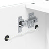Stella Homewares Bathroom Mirror Cabinet with LED Light White 60x13x52 cm