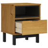 Stella Homewares Bedside Cabinet FLAM 40x35x50 cm Solid Wood Pine
