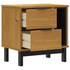 Stella Homewares Bedside Cabinet FLAM 49x35x50 cm Solid Wood Pine