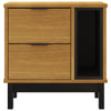 Stella Homewares Bedside Cabinet FLAM 49x35x50 cm Solid Wood Pine