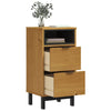 Stella Homewares Bedside Cabinet FLAM 40x35x80 cm Solid Wood Pine