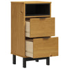 Stella Homewares Bedside Cabinet FLAM 40x35x80 cm Solid Wood Pine