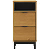 Stella Homewares Bedside Cabinet FLAM 40x35x80 cm Solid Wood Pine