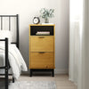 Stella Homewares Bedside Cabinet FLAM 40x35x80 cm Solid Wood Pine