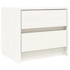 Stella Homewares Bedside Cabinet White 40x31x35.5 cm Solid Wood Pine