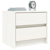 Stella Homewares Bedside Cabinet White 40x31x35.5 cm Solid Wood Pine