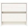 Stella Homewares Bedside Cabinet White 40x31x35.5 cm Solid Wood Pine