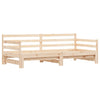 Stella Homewares Daybed with Trundle without Mattress 90x190 cm Solid Wood