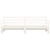 Stella Homewares Daybed with Trundle without Mattress White 90x190 cm Solid Wood