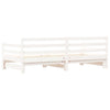 Stella Homewares Daybed with Trundle without Mattress White 90x190 cm Solid Wood