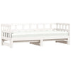 Stella Homewares Daybed with Trundle without Mattress White 90x190 cm Solid Wood