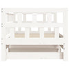 Stella Homewares Daybed with Trundle without Mattress White 90x190 cm Solid Wood