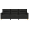 Stella Homewares 3-Seater Sofa Black 180 cm Fabric