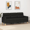 Stella Homewares 3-Seater Sofa Black 180 cm Fabric