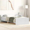 Stella Homewares Bed Frame without Mattress White 90x190 cm Engineered Wood