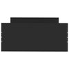 Stella Homewares Bed Frame without Mattress Black 90x190 cm Engineered Wood