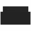 Stella Homewares Bed Frame without Mattress Black 90x190 cm Engineered Wood