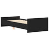 Stella Homewares Bed Frame without Mattress Black 90x190 cm Engineered Wood