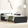 Stella Homewares Bed Frame without Mattress Black 90x190 cm Engineered Wood