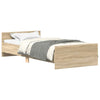 Stella Homewares Bed Frame without Mattress Sonoma Oak 90x190 cm Engineered Wood