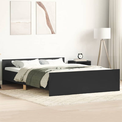 Stella Homewares Bed Frame without Mattress Black 150x200 cm