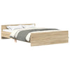 Stella Homewares Bed Frame without Mattress Sonoma Oak 150x200 cm