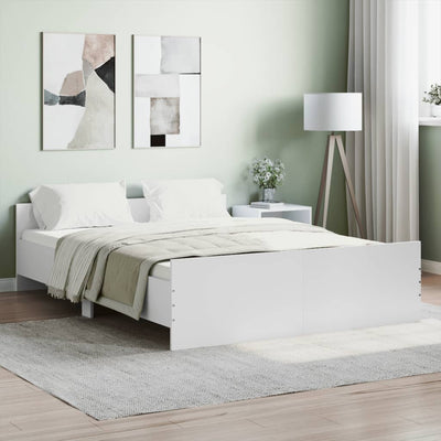 Stella Homewares Bed Frame without Mattress White 135x190 cm