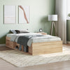 Stella Homewares Bed Frame without Mattress Sonoma Oak 90x190 cm