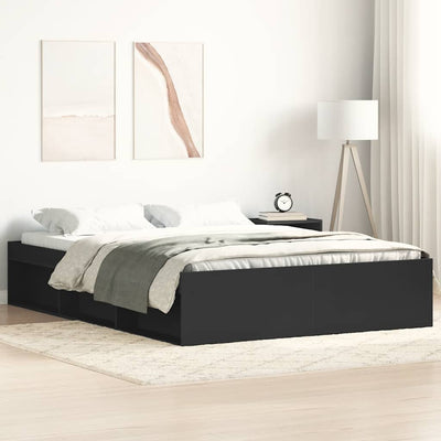 Stella Homewares Bed Frame without Mattress Black 135x190 cm