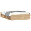 Stella Homewares Bed Frame without Mattress Sonoma Oak 135x190 cm