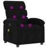 Stella Homewares Massage Recliner Chair Black Fabric