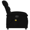 Stella Homewares Massage Recliner Chair Black Fabric