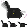 Stella Homewares Massage Recliner Chair Black Fabric