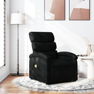 Stella Homewares Massage Recliner Chair Black Fabric