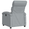 Stella Homewares Electric Massage Recliner Chair Light Grey Fabric