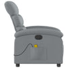 Stella Homewares Electric Massage Recliner Chair Light Grey Fabric