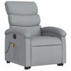 Stella Homewares Stand up Massage Recliner Chair Light Grey Fabric